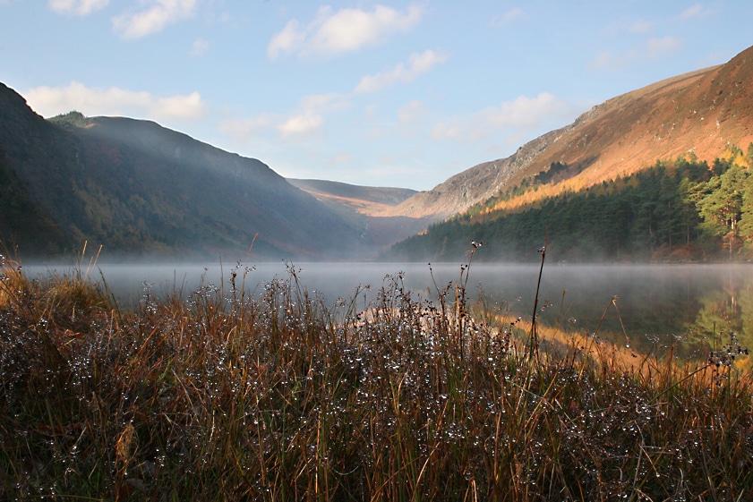 The waters of the Upper Lake in Glendalough, Wicklow
