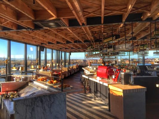 The roof top bar and restaurant that makes a great venue for girls night out
