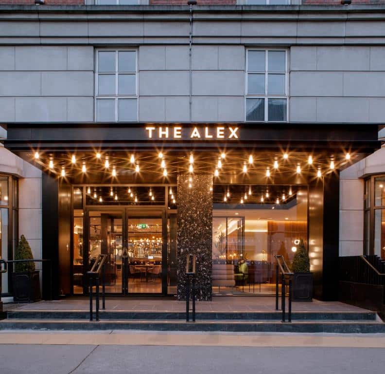 Exteriors of the Alex Hotel in Dublin 