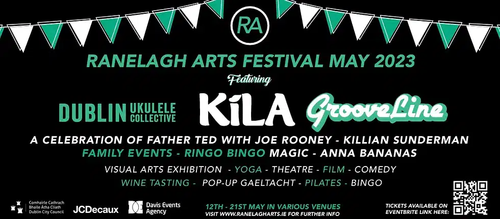A poster for the Ranelagh Arts Festival 